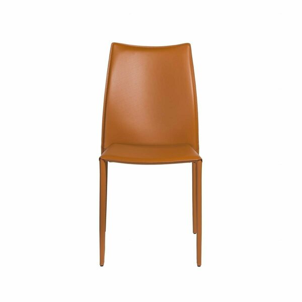 Homeroots Premium All Stacking Dining Chairs, Terra Cotta, 2PK 400656